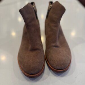 Tory Burch Buff Suede Booties Size 8